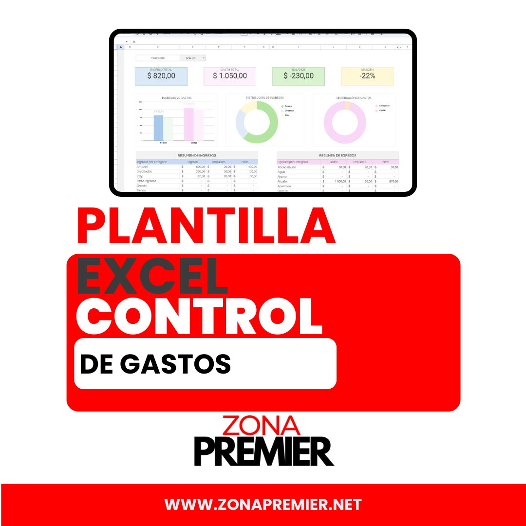 PLANTILLA CONTROL DE GASTOS